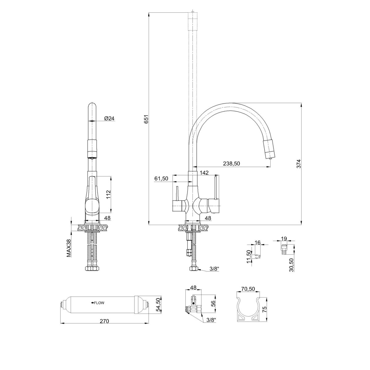 Bateria Kuchenna Z Filtrem Magic Invena Leroy Merlin