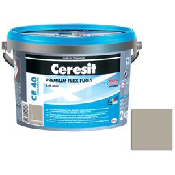 Fuga cementowa wodoodporna CE40 12 ciemny szary 2 kg Ceresit