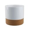 Osłonka ceramiczna 13.3 cm biała KOREK