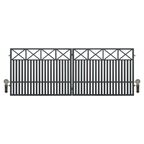 Brama dwuskrzydłowa BOSTON 400 x 150 cm z automatem POLBRAM