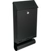 Skrzynka na listy 45 x 25 x 9 cm czarna C4 SDGT z tubą