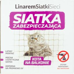 Siatka ochronna na balkon dla kota 2 x 3 m