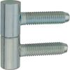 Zawias lufcikowy wkręcany 12 x 35 mm Biały 2 szt.