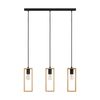Lampa wisząca LITTLETON brązowo-czarna 3 x E27 EGLO