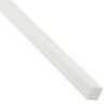 Pręt kwadratowy PVC 1 m x 12 x 15 mm matowy biały