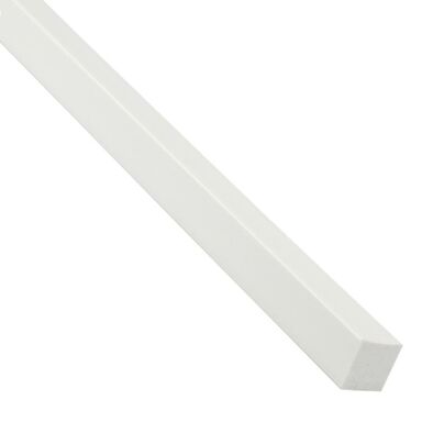 Pręt kwadratowy PVC 1mx12x12 mm matowy biały Standers