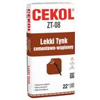Tynk cementowo - wapienny ZT - 02 22 kg CEKOL