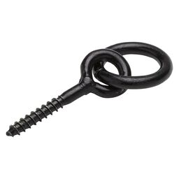 Wkręt oczkowy 7x50 mm z pierścieniem czarny Standers