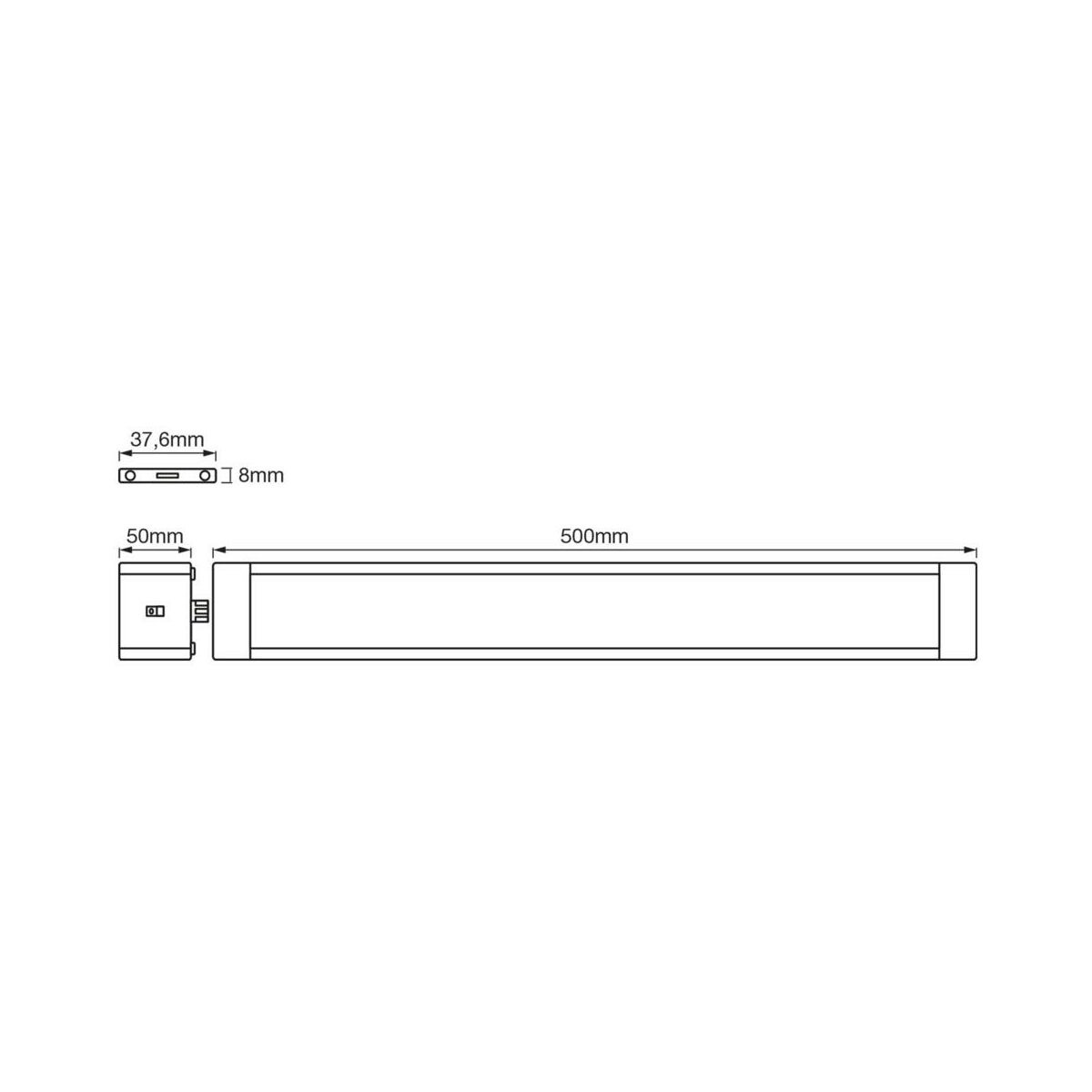 Listwa Led Podszafkowa Cabinet Slim 50 Cm Biala Ledvance Oswietlenie Do Kuchni I Garderoby W Atrakcyjnej Cenie W Sklepach Leroy Merlin