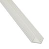 Ceownik PVC 2.6 m x 10 x 10 mm matowy biały