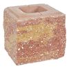 Pustak ścienno-cokołowy TRZYSTRONNIE ŁUPANY 20x19,5x19cm ZIEL-BRUK