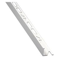 Profil do glazury zewnętrzny aluminium 8 mm / 2.5 m Biały Cezar