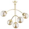 Lampa wisząca Lusco złoty 5 x E27 Alfa