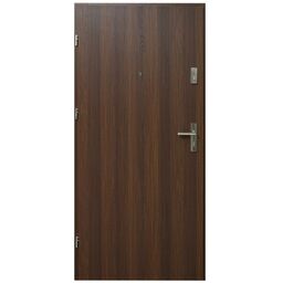 Drzwi zewnętrzne MDF wejściowe Hektor 32 dB Orzech Premium 80 Lewe otwierane do wewnątrz Domidor