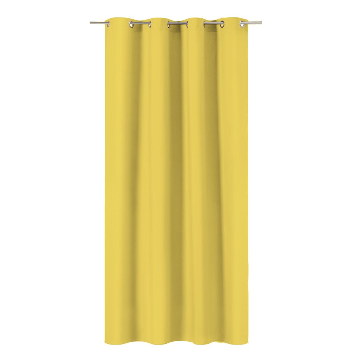 Zasłona Pharell żółta 140 x 280 cm na przelotkach Inspire