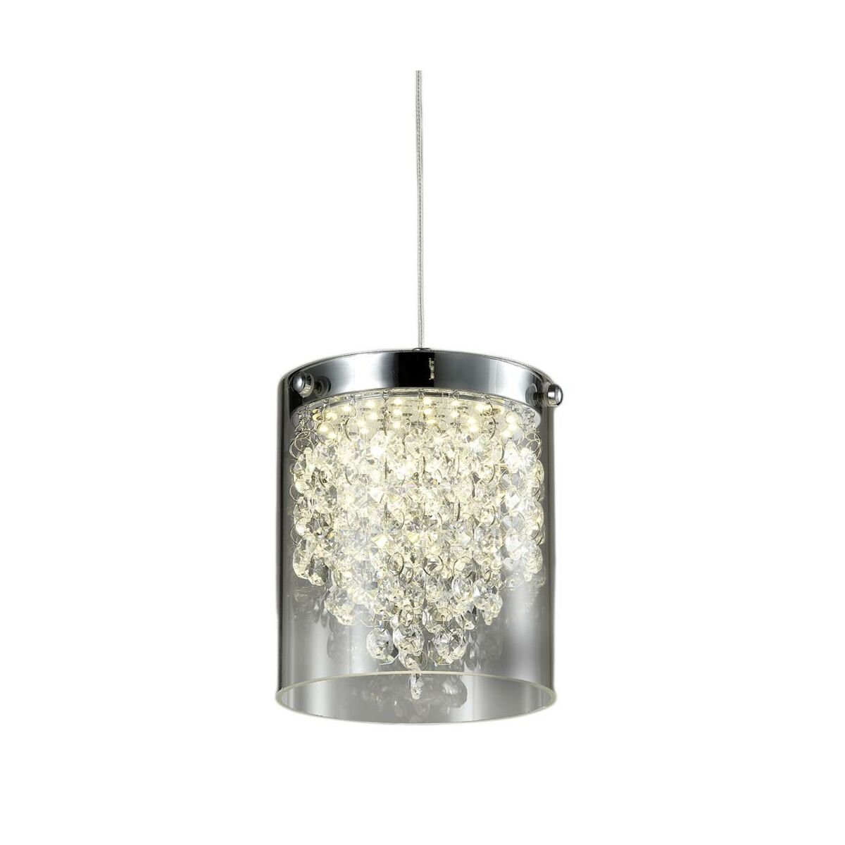 Lampa wisząca Cantos transparentna LED Light Prestige