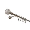 Karnisz KULA RETRO 240 cm pojedynczy chrom 16 mm metalowy