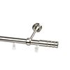 Karnisz PROFIL CYLINDER 240 cm pojedynczy nikiel 19 mm metalowy