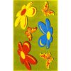 Dywan MOTYLE zielony 100 x 160 cm wys. runa 9 mm WELTOM