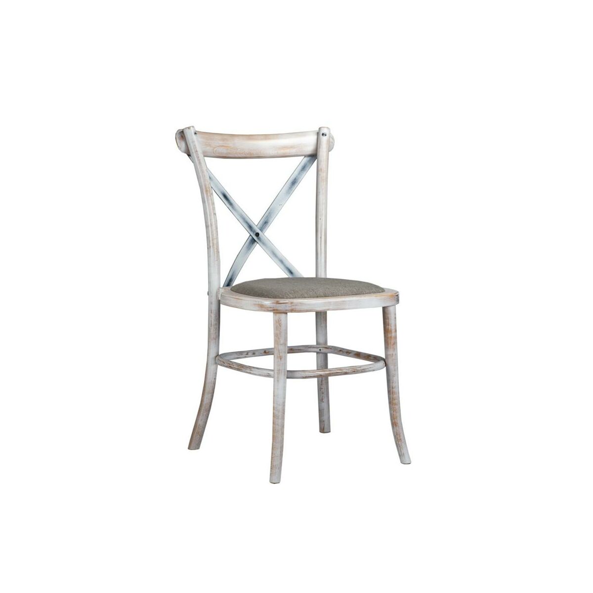 Krzesło kuchenne Arles biała patyna Domino