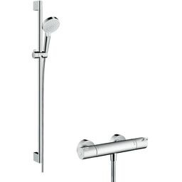 Bateria prysznicowa chrom zestaw na drążku Crometta Hansgrohe