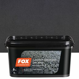 Efekt dekoracyjny Czarny Obsydian Drobny 8 kg Fox
