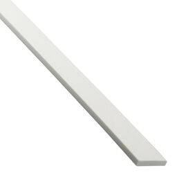 Płaskownik PVC 2.6m 30x3 mm matowy biały Standers