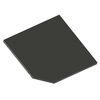Półka narożna do systemu regałowego 50 x 50/65 cm METALKAS