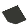 Półka narożna do systemu regałowego 30 x 30/45 cm METALKAS