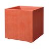 Donica balkonowa 39 x 39 cm plastikowa czerwona CUBO MIL