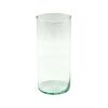 Wazon szklany cylinder 19 x 8.6 cm transparentny