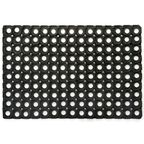 Wycieraczka zewnętrzna ALFA 120 x 80 cm gumowa czarna