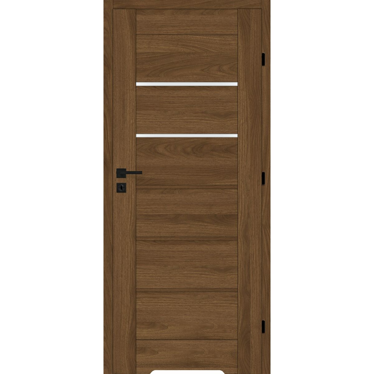Drzwi wewnętrzne łazienkowe z podcięciem wentylacyjnym Sangres 90 prawe orzech michigan Voster
