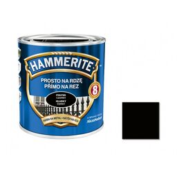 Farba antykorozyjna PROSTO NA RDZĘ 0.25 l Czarny Połysk HAMMERITE