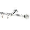 Karnisz Prado Crystal 240 cm pojedynczy chrom 19 mm