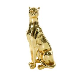 Figurka dekoracyjna pantera Femi złota