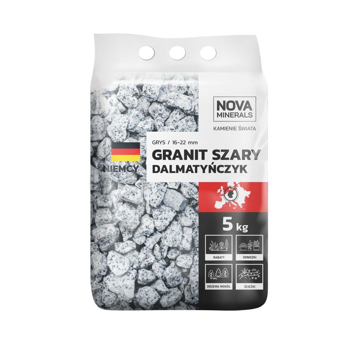 Grys Dalmatyńczyk 16-22mm 5kg szary Nova minerals