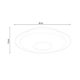 Plafon Vizzini pilot/głośnik 40 cm biały 3200 lm LED Inspire