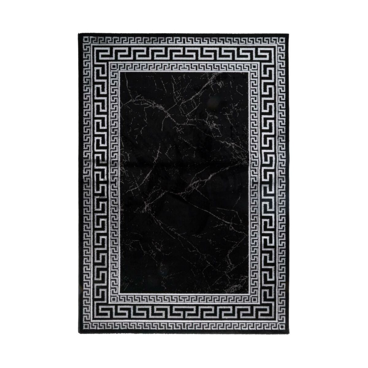 Dywan Palace Marmur Ornament czarno-srebrny 200 x 280 cm