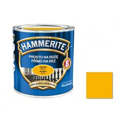 Farba antykorozyjna PROSTO NA RDZĘ 0.25 l Żółty Połysk HAMMERITE