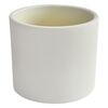 Osłonka ceramiczna 17 cm biała WALEC