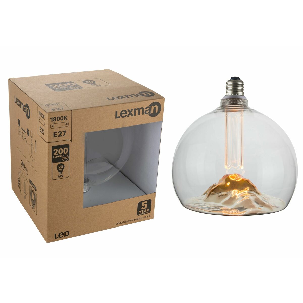 Żarówka dekoracyjna LED E27 4 W = 20 W 200 lm Lexman
