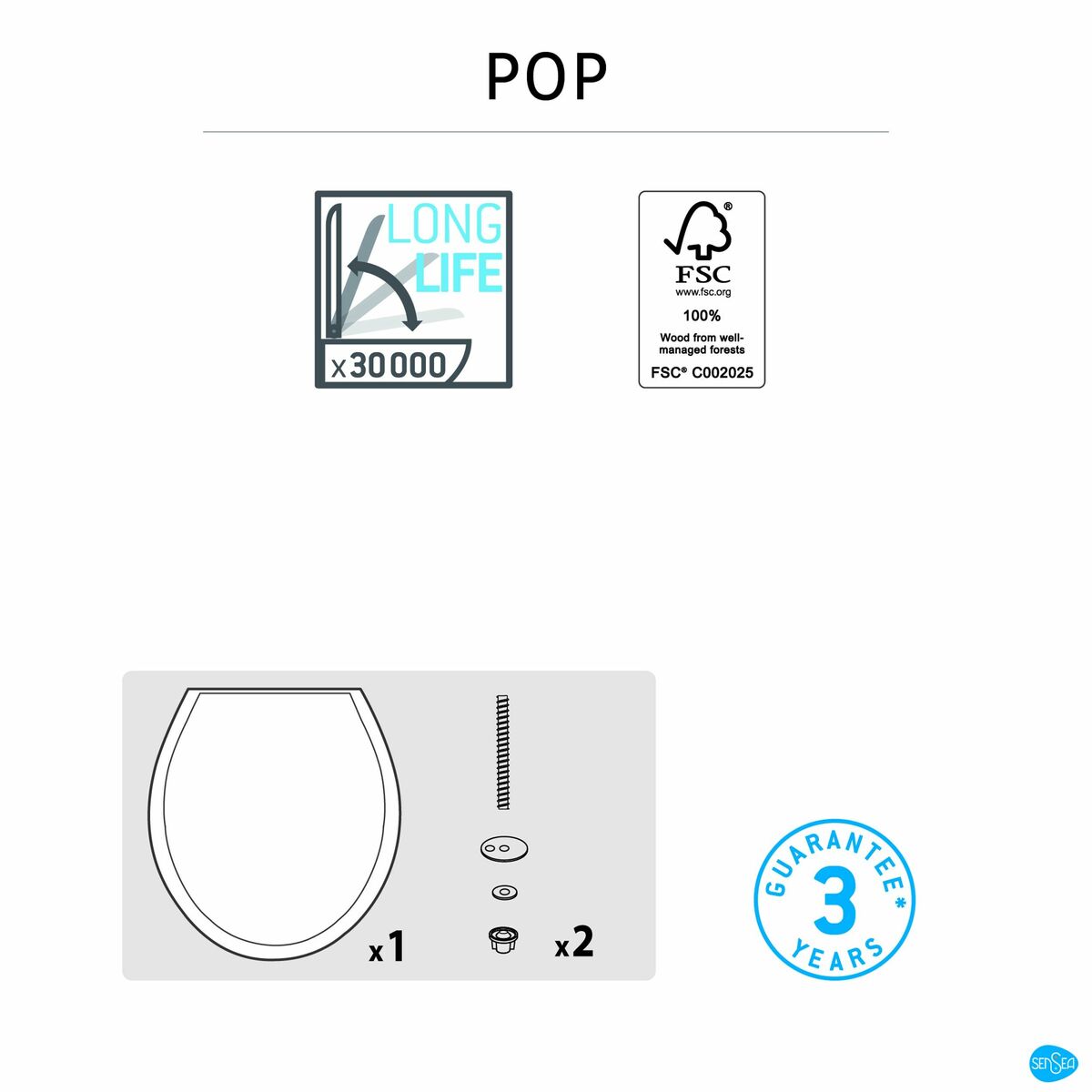 Deska sedesowa POP SENSEA
