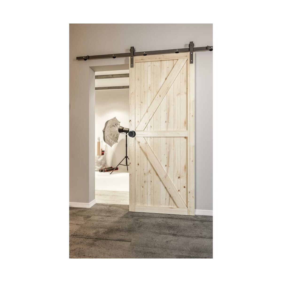 Drzwi przesuwne drewniane Loft II 60 Radex