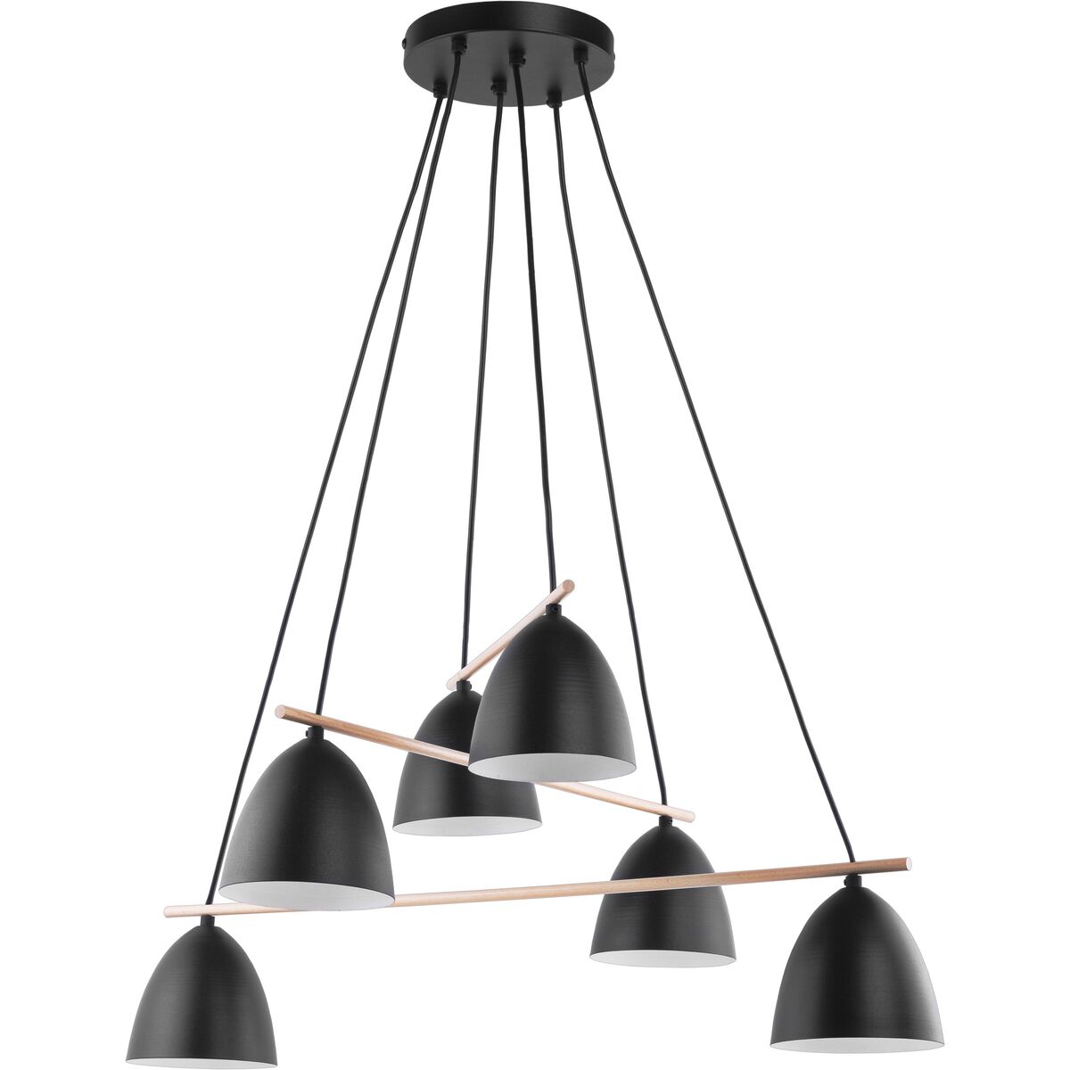 Lampa wisząca Aida Black czarna E27 TK Lighting