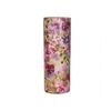 Wazon ceramiczny w różowe kwiaty wys. 31 cm