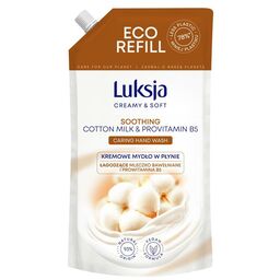 Mydło w płynie Creamy&Soft cotton 900 ml refill Luksja	