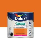 Farba wodna do drewna, metalu i PCV RAPIDRY 0.4 l Pomarańczowy satynowy DULUX