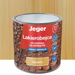 Lakierobejca do drewna na zewnątrz 2.5 l Jasny dąb Jeger
