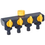 Przyłącze kranowe poczwórne GW3/4" - GW1/2" plastikowe TU349P